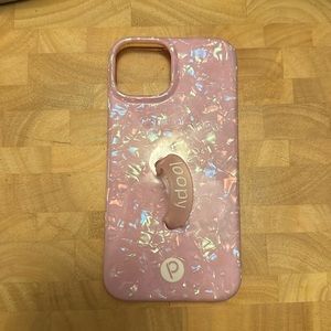 iPhone 13 righty loopy pink opal case